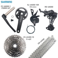 Shimano CUES U6000 Groupset 1x10‑Speed For MTB Mountain Bicycle Drivetrain Kit