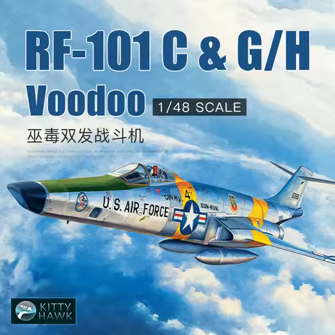 Kitty Hawk Assembled Aircraft Model Kit KH80116 RF-101C & G/H "Voodoo" Tactical Reconnaissance Aircr