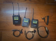 Saramonic UHF Wireless mic UWMIC9-HK RX9+TX9+TX9 一拖二無線單反tie咪 98% new UHF 制式 距離遠 低干擾 更穩定 適合遠距離接收發射