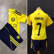 Jersi Al-nassr 2025 ( jersi budak al nassr home ) ( jersi al nassr budak home ) jersi budak set baju