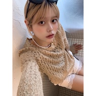 SEVEN|Japan • GRL Agaric Edge Lace Translucent Top ღ