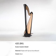特惠價代購日本豎琴 Aoyama Pedal Harp 一手豎琴 二手豎琴 40 弦豎琴 40 strings (Etude 42E(BK))