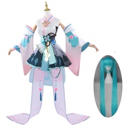 [JINDI] เกม Onmyoji Linkage SSR Miku ชุดคอสเพลย์ผู้หญิงทั้งชุดชุดคอสเพลย์ชุดประกอบเครื่องแบบชุดวิกผม