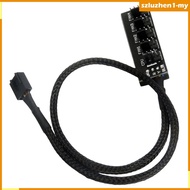 [SzluzhenfcMY] PWM Fan Hub Splitter PWM Case Fan Splitter 4 Pin Cord for 4 Pin & 3 Pin Fan