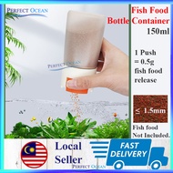 Fish Food Bottle Container Plastic 150ml Feed Storage Aquarium