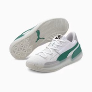 Clyde Hardwood White-Power Green Basketball Shoes 193663 02