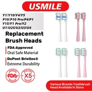 Replacement Toothbrush Heads Compatible with Usmile 5 PCS Professional Electric Toothbrush Heads Bru