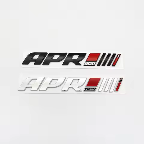 Chrome Black 3D ABS Letters Logo APR Stage III 3+ Rear Trunk Boot Badge Emblem Sticker for VW GOLF A