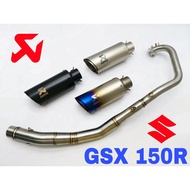 Exhaust GSX-R150 AKRA Short Full System Suzuki Tabung Muffler Rainbow Ekzos Arkapovic Accessories S1