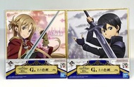 刀劍神域 10 週年男女主角色紙 (約13.5cm) Sword Art Online SAO 10th Anniversary mini coloured paper ソードアート・オンライン10周