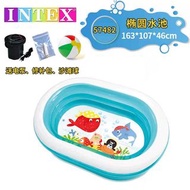 INTEX 充氣兒童遊泳池 INTEX Oval Pool 57482