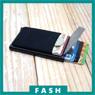 F Aluminum Alloy Credit Card Holder Pop-up Business Card Holder Metal Anti Demagnetization RFID C1