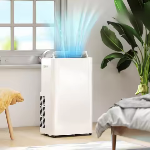 12000 BTU Free Standing Portable AC Cool Dehumidifier Fan with Remote Control, Customized