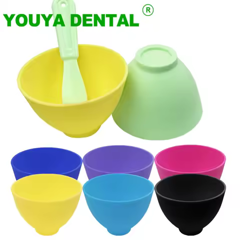 Dental Mixing Bowl Flexible Rubber Alginate Plaster Material Mixing Bowl Teeth Whitening Oral Hygien