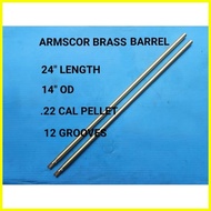 【hot sale】 ARMSCOR BRASS BARREL 24 INCHES, 14 mm, 12 GROOVES, .22 CAL PELLET