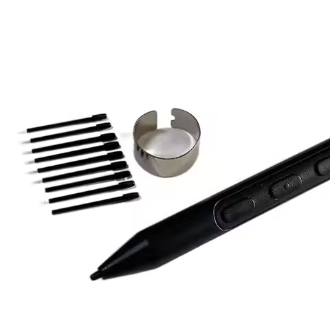 Replacement Drawing Tablet Tips Smooth with Clip Pen Refills Set Durable POM for Wacom Pro Pen 3 PTK