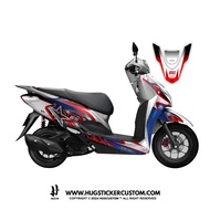Hugsticker สติ๊กเกอร์ติดรถ สติ๊กเกอร์ LEAD 125 ลาย Arai Star