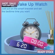 HAN_ Men Women Alarm Watch No Snooze Alarm Watch Silent Vibrating Alarm Clock Watch for Heavy Sleepe