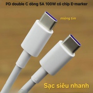 1.8m Type-c CtoC 6A 100W fast data cable PD fast charging cable super fast charging cable