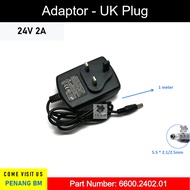 Adaptor UK Plug 3V 5V 6V 9V 12V 24V 1A 2A 3A