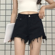 Life post Summer women 2017 new Korean fashion flash denim shorts high waist show slim leg pants stu