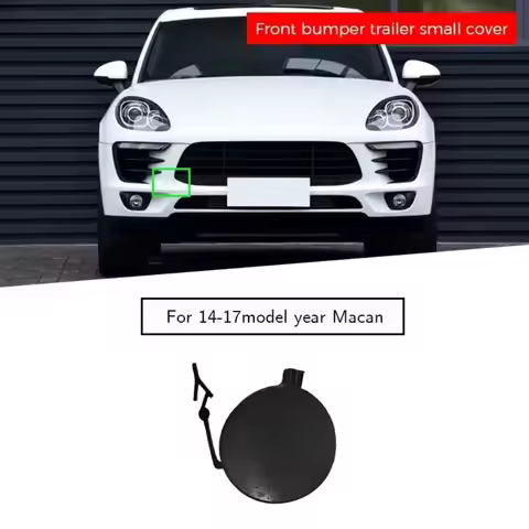 Front Bumper Tow Hook Cover 95B807156G2X Strong Sealing Impact Resistant Dustproof Tow Hook Eye for 