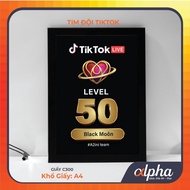 [FIRE] Tiktok Certificate, Tiktok Level (change name upon request)