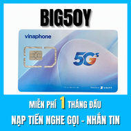 ( ĐĂNG KÍ CHÍNH CHỦ SẴN DATA ) Sim Data 5G Vinaphone BIG50Y Tặng 5GB/ngày Xem Video Tẹt Ga Chỉ 50K/T