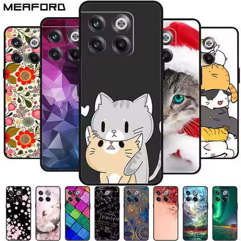 For Oneplus 10T Case 10 Pro 5G Cover Black Bumper On For OnePlus Ace Pro 5G 10T Global TPU Soft Sili