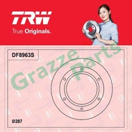 (2pc) TRW Disc Brake Rotor Front for DF8963 Hino Dutro 300 WU710 WU720 6 Holes (287mm)