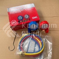 Double Testing Manifold Set | R22 R32 R410 R134A