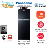 [NUR] Panasonic 450L 2 Door ECONAVI Inverter Refrigerator | NR-TX461CPKM (Fridge Peti Sejuk Peti Ais