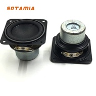 SOTAMIA 2Pcs 1.75 Inch Full Range Speaker 4 Ohm 10W Foam Edge Strong Magnetic Long Stroke Loudspeake