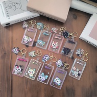 Kpop Idol ATEEZ plastics Keychain Photo Holder Key Ring Pendant