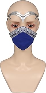 Kitana Cosplay MK Costume Accessories Kitana Mask Forehead Ornament Adults Mens Halloween Outfits Pr