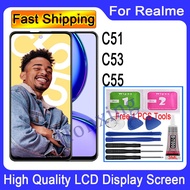 Original For Realme C51 C53 C55 LCD Display Touch Screen Replacement