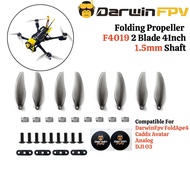 DarwinFpv Folding Propeller F4019 2 Blade 4Inch 1.5mm Shaft (4 Pair /8 Pcs) For FoldApe4 O3 Caddx Av