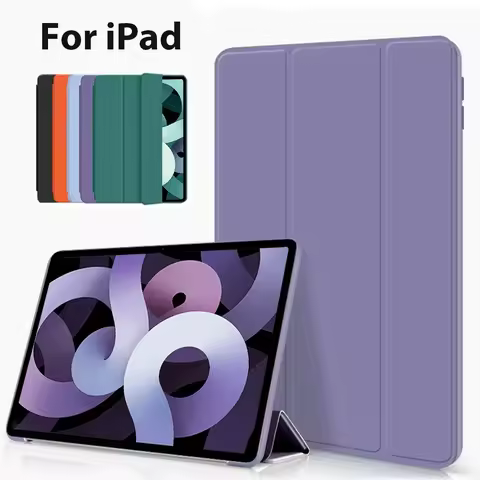 Smart Magnetic Folio Case For Ipad 10th Mini6 Air4 5 Pro 11 12.9in Triple Fold Ipad Case Ipad Access