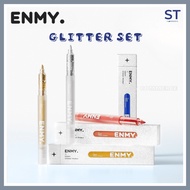 ENMY Glitter Marker Pens 12 Colours Set Metallic Shimmer Pens for Art Craft & Journaling