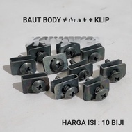 Body Bolt Nut Clip Skru Coverset Skru Cover Set