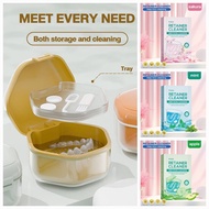 Retainer Box teeth storage denture container bekas simpan gigi retainer retainer cleaning tablet den