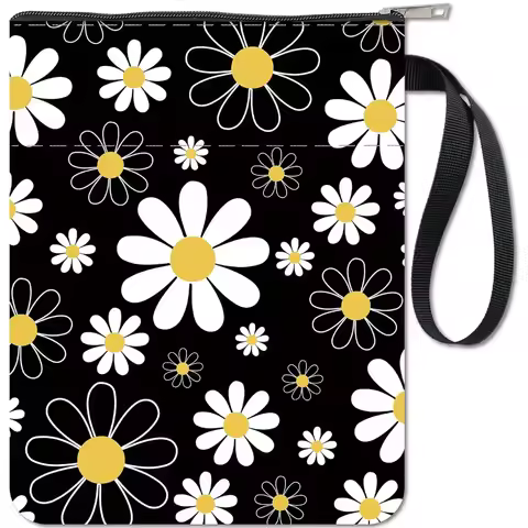 Book Sleeves Small Daisy Book Protector Flower Book Covers for Paperbacks Washable Fabric Cloth Book