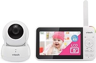 VTech VM924 Video Baby Monitor with Camera, Pan and Tilt Function, Baby Monitor with 5 Inch LCD Scre