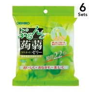 【6入組】ORIHIRO 擠壓式低卡蒟蒻果凍 白葡萄口味 6入