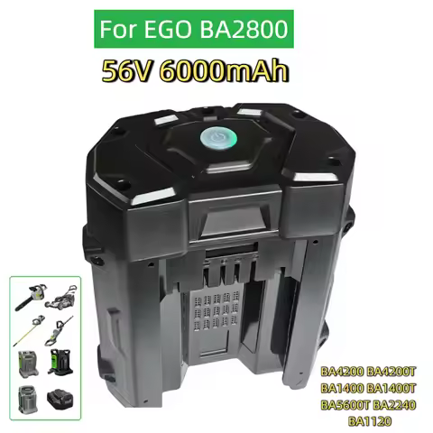 For EGO BA2800 56V 6000mAh Replacement Battery Compatible For EGO BA2800T BA4200 BA4200T BA1400 BA14