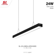 SL LIGHTING | Linea LED 24W โคมไฟออฟฟิศ รุ่น 23-LINEA-LED24W65 Black (6500K) One
