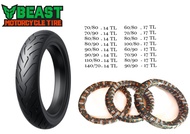 ORIGINAL BEAST MOTORCYCLE TIRE TUBELESS P6240 (GULONG) COD