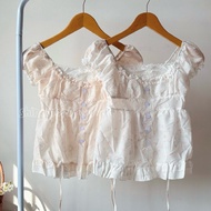 Shiromori - Misha Cute Puffy Top Blouse Girly