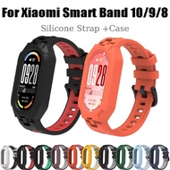 Silicone+Case For Xiaomi Smart Band 10 9 8 TPU Case For Xiaomi Band 10 Bracelets