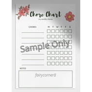 GoodNotes/Notability (and more) Weekly Chores Template